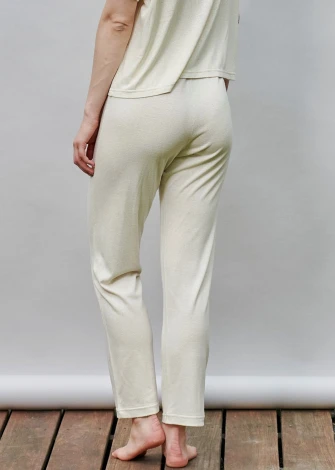 Comfortable trousers for women in pure burette silk_99968
