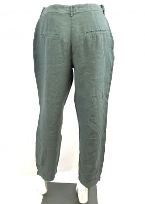Helga women's trousers in pure linen_95694