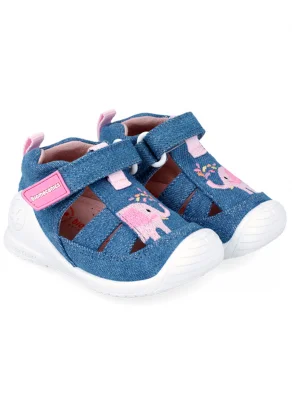 Ergonomic and natural cotton Baby Elephant sandals for girls_109648