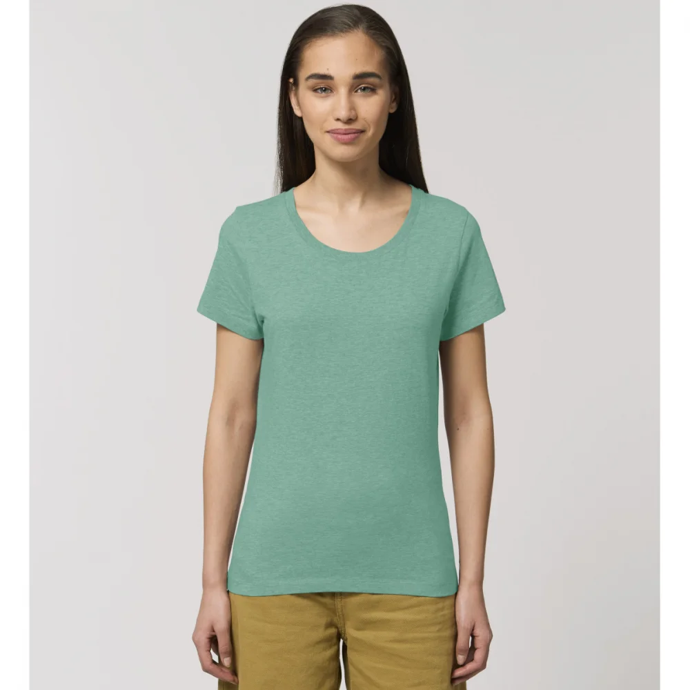 T-shirt woman Expresser Melange in organic cotton