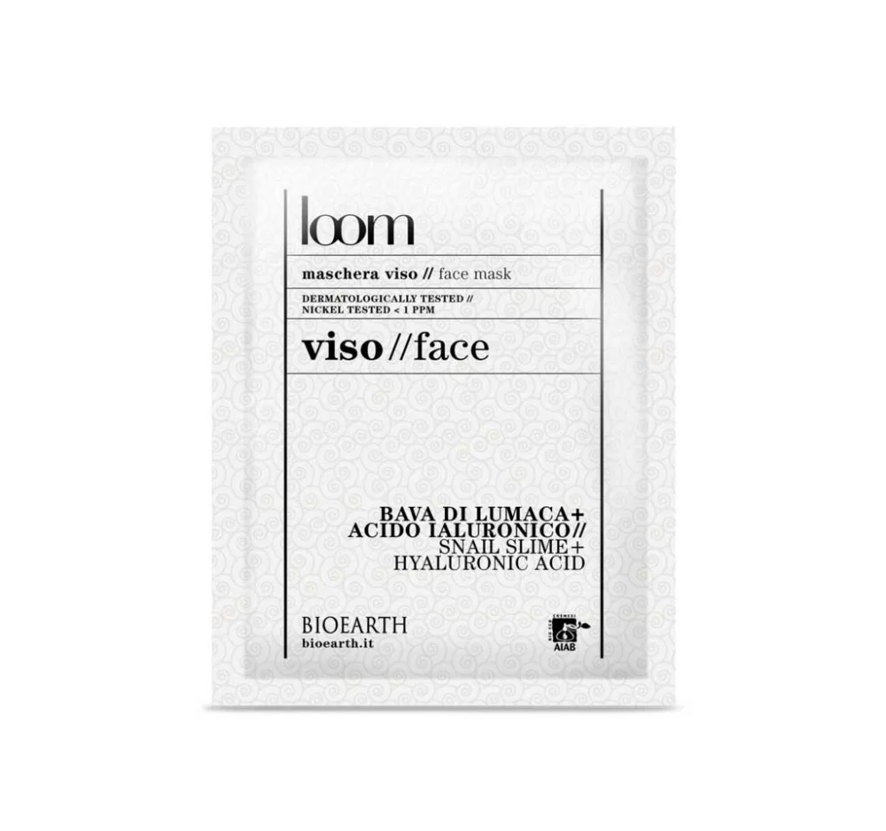 Bioearth Loom Face Mask snail slime and hyaluronic acid